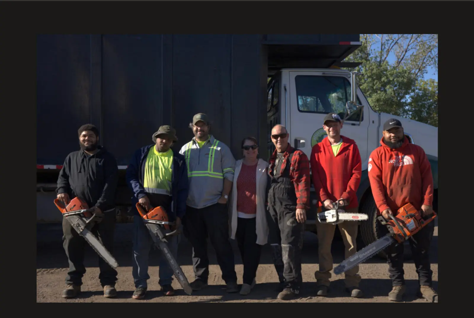 The A Tree Service crew ready to help with your tree job